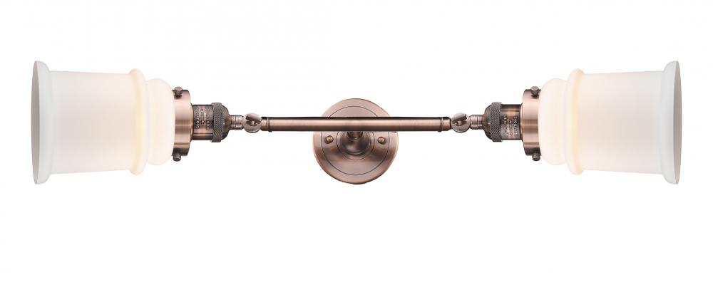 Canton - 2 Light - 6 inch - Antique Copper - Adjustable Bath Vanity Light