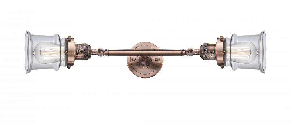 Canton - 2 Light - 6 inch - Antique Copper - Adjustable Bath Vanity Light