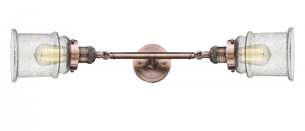 Canton - 2 Light - 6 inch - Antique Copper - Adjustable Bath Vanity Light