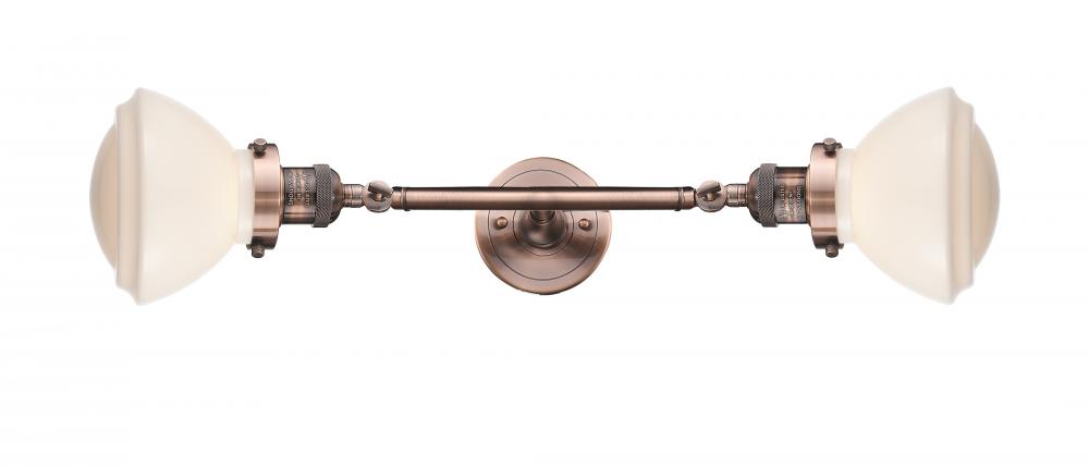 Olean - 2 Light - 7 inch - Antique Copper - Adjustable Bath Vanity Light