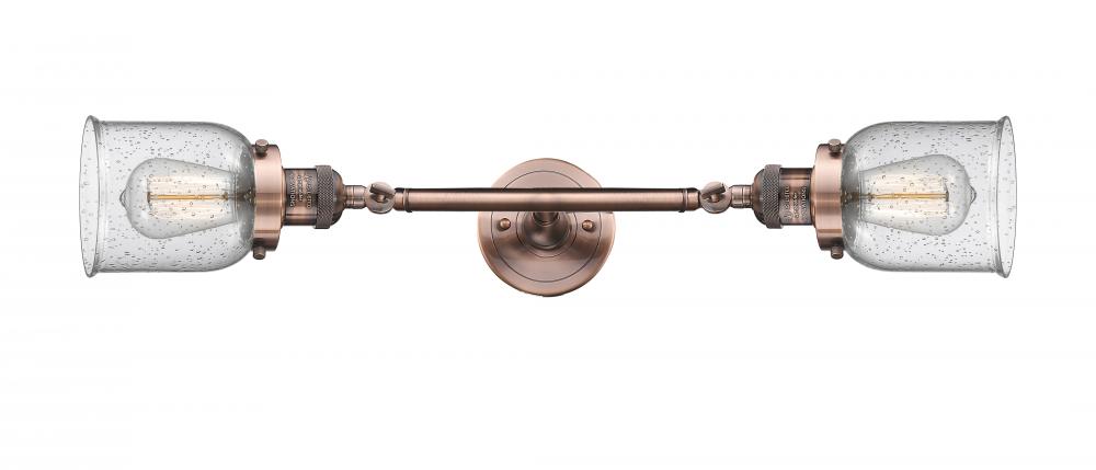 Bell - 2 Light - 5 inch - Antique Copper - Adjustable Bath Vanity Light