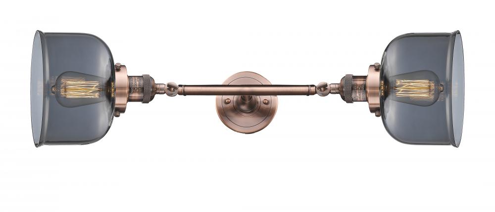 Bell - 2 Light - 8 inch - Antique Copper - Adjustable Bath Vanity Light