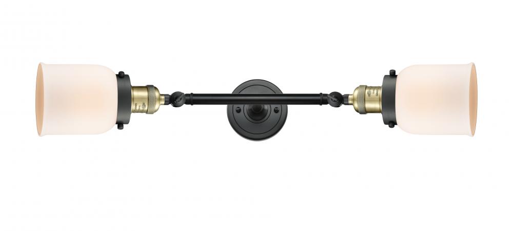 Bell - 2 Light - 5 inch - Black Antique Brass - Adjustable Bath Vanity Light