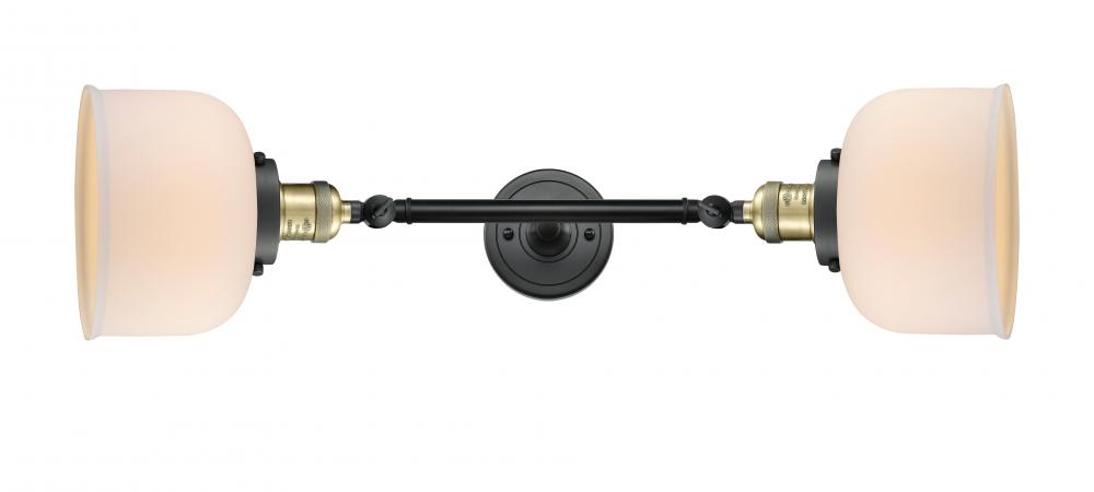 Bell - 2 Light - 8 inch - Black Antique Brass - Adjustable Bath Vanity Light