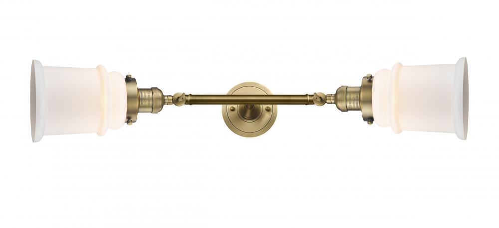 Canton - 2 Light - 6 inch - Brushed Brass - Adjustable Bath Vanity Light