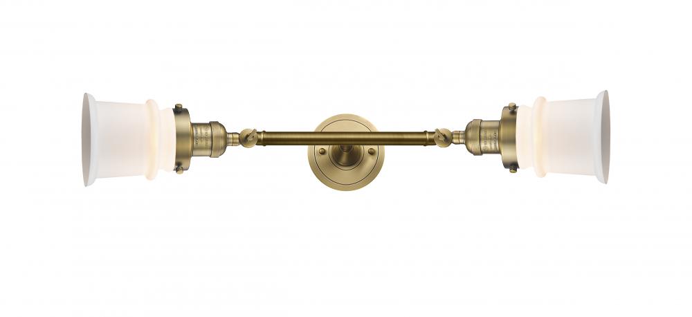 Canton - 2 Light - 6 inch - Brushed Brass - Adjustable Bath Vanity Light