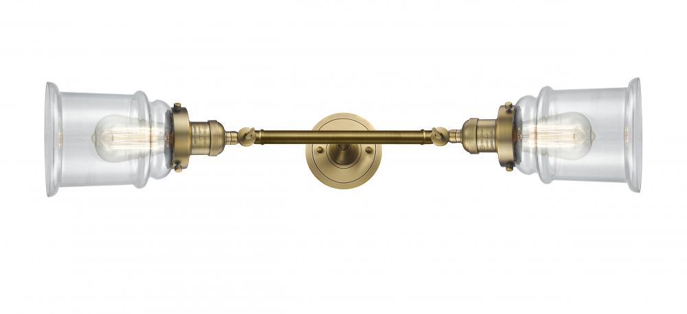Canton - 2 Light - 6 inch - Brushed Brass - Adjustable Bath Vanity Light