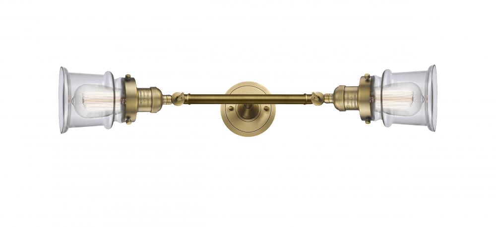 Canton - 2 Light - 6 inch - Brushed Brass - Adjustable Bath Vanity Light