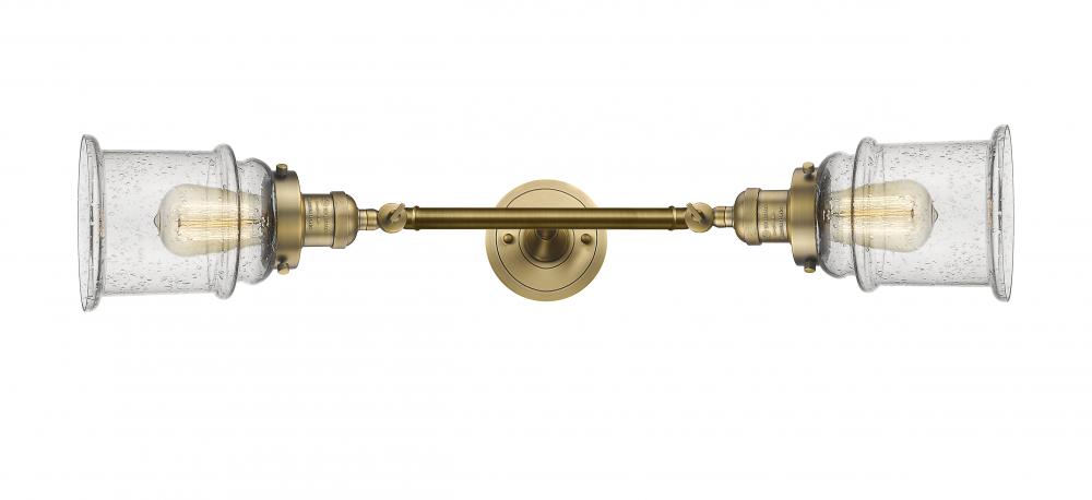 Canton - 2 Light - 6 inch - Brushed Brass - Adjustable Bath Vanity Light