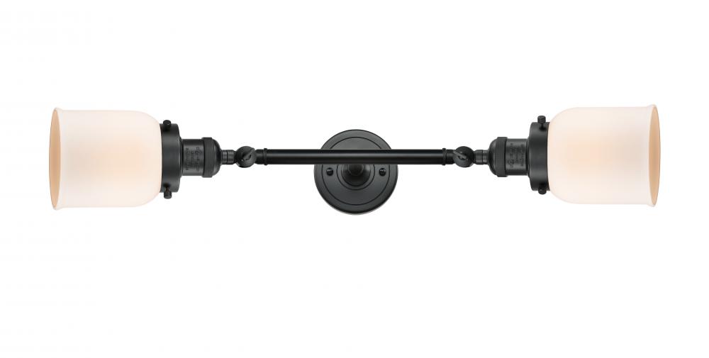 Bell - 2 Light - 5 inch - Matte Black - Adjustable Bath Vanity Light