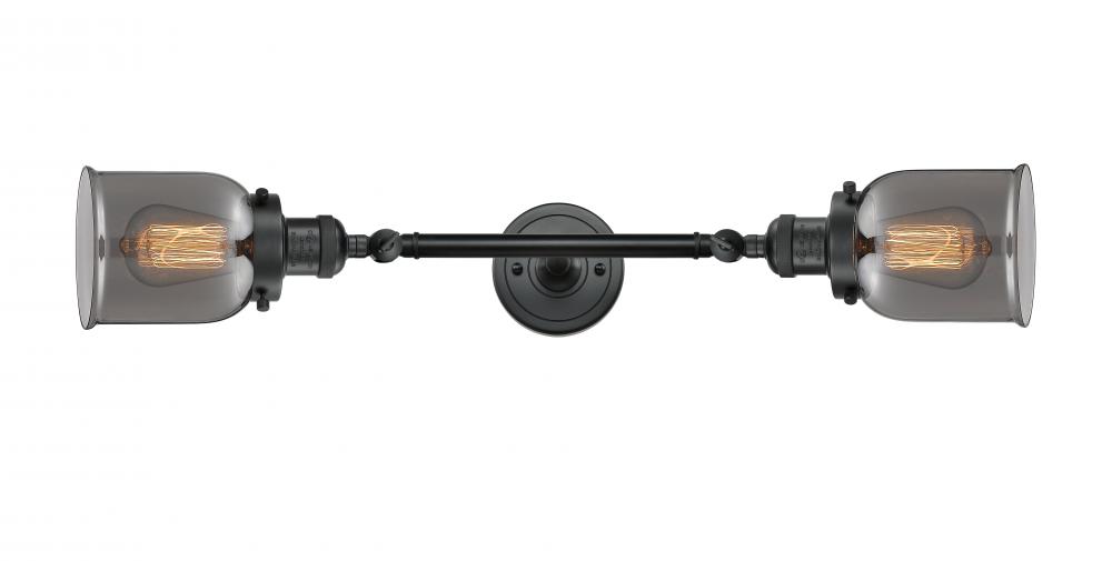 Bell - 2 Light - 5 inch - Matte Black - Adjustable Bath Vanity Light