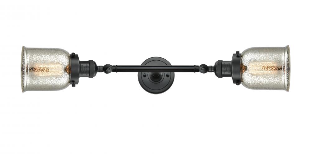 Bell - 2 Light - 5 inch - Matte Black - Adjustable Bath Vanity Light