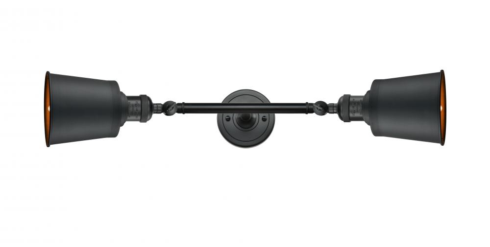 Addison - 2 Light - 5 inch - Matte Black - Adjustable Bath Vanity Light