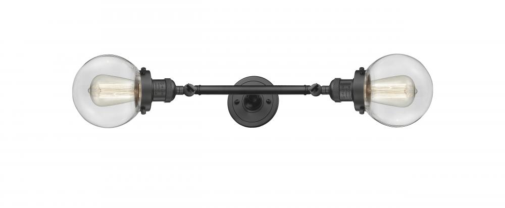 Beacon - 2 Light - 6 inch - Oil Rubbed Bronze - Adjustable Bath Vanity Light