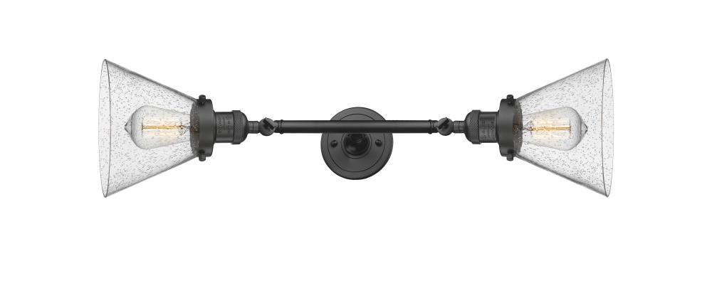 Cone - 2 Light - 8 inch - Oil Rubbed Bronze - Adjustable Bath Vanity Light