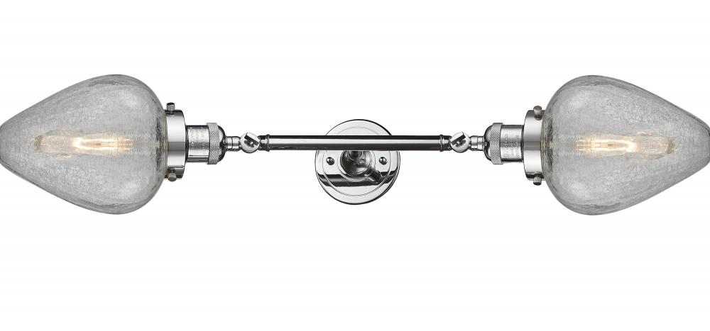 Geneseo - 2 Light - 7 inch - Polished Chrome - Adjustable Bath Vanity Light