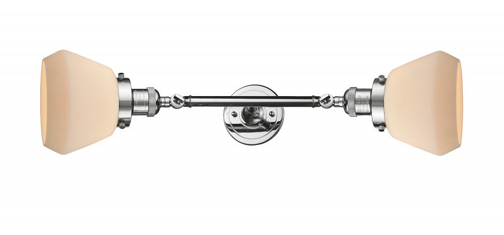 Fulton - 2 Light - 7 inch - Polished Chrome - Adjustable Bath Vanity Light