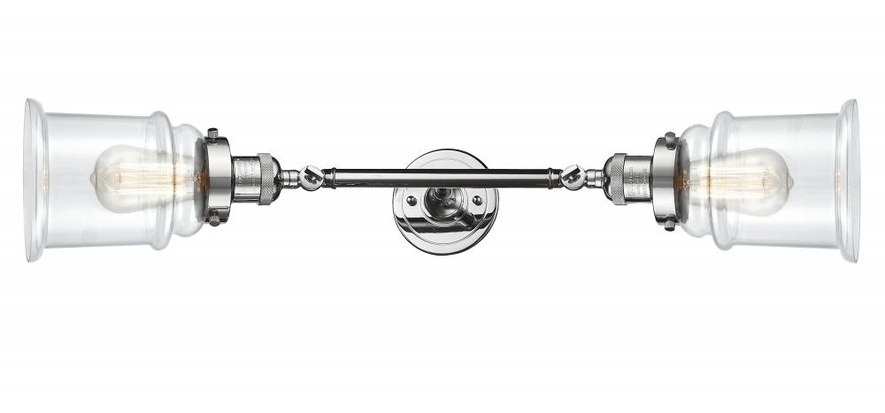Canton - 2 Light - 6 inch - Polished Chrome - Adjustable Bath Vanity Light