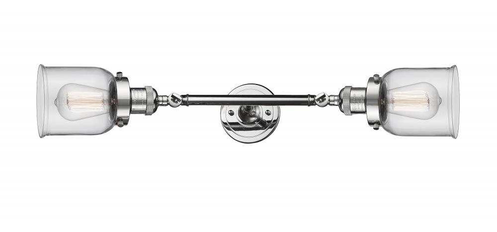 Bell - 2 Light - 5 inch - Polished Chrome - Adjustable Bath Vanity Light