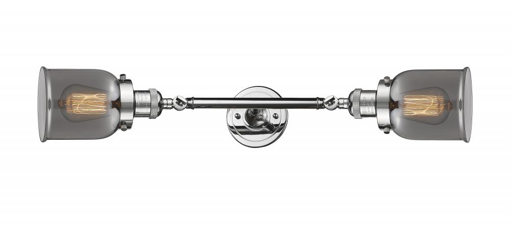 Bell - 2 Light - 5 inch - Polished Chrome - Adjustable Bath Vanity Light