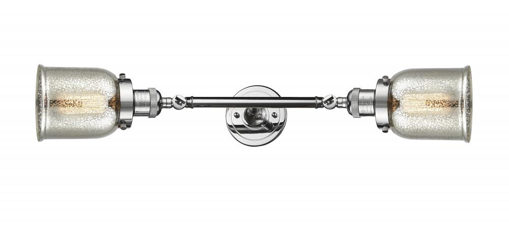 Bell - 2 Light - 5 inch - Polished Chrome - Adjustable Bath Vanity Light