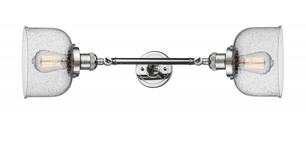 Bell - 2 Light - 8 inch - Polished Chrome - Adjustable Bath Vanity Light