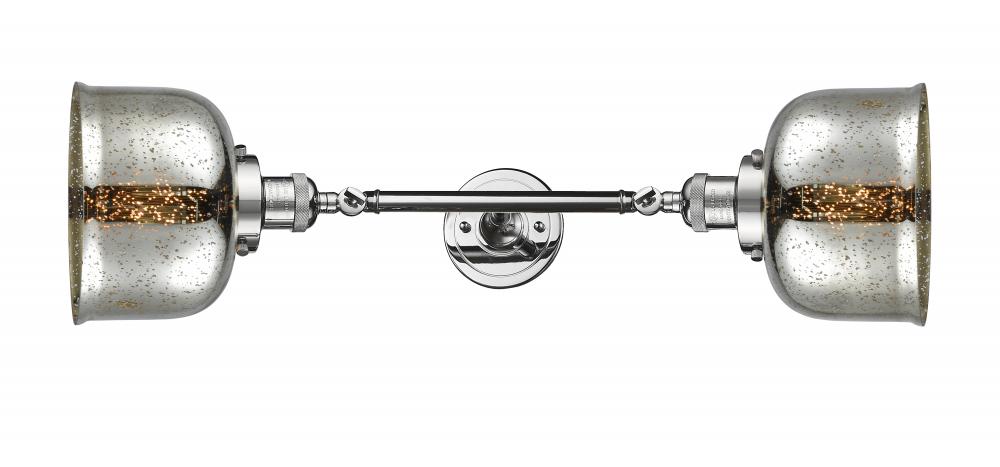 Bell - 2 Light - 8 inch - Polished Chrome - Adjustable Bath Vanity Light