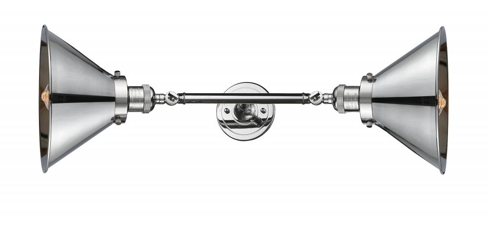 Briarcliff - 2 Light - 10 inch - Polished Chrome - Adjustable Bath Vanity Light