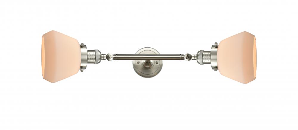 Fulton - 2 Light - 7 inch - Brushed Satin Nickel - Adjustable Bath Vanity Light