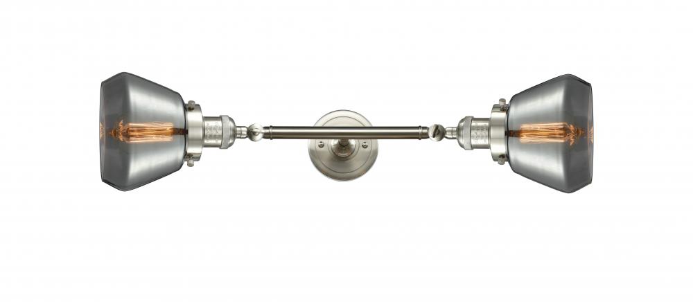 Fulton - 2 Light - 7 inch - Brushed Satin Nickel - Adjustable Bath Vanity Light