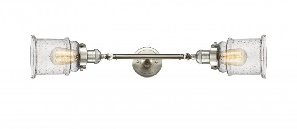 Canton - 2 Light - 6 inch - Brushed Satin Nickel - Adjustable Bath Vanity Light