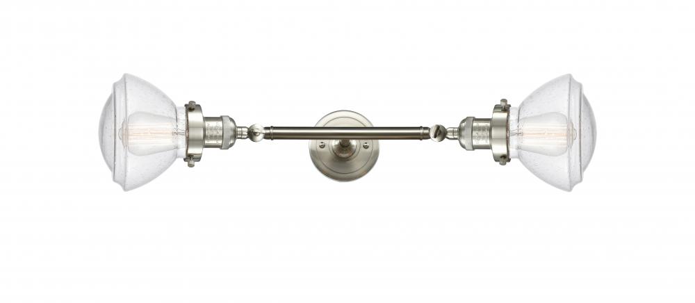 Olean - 2 Light - 7 inch - Brushed Satin Nickel - Adjustable Bath Vanity Light
