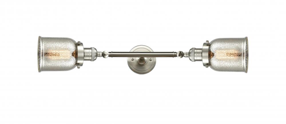 Bell - 2 Light - 5 inch - Brushed Satin Nickel - Adjustable Bath Vanity Light