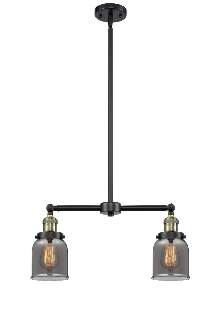 Bell - 2 Light - 21 inch - Black Antique Brass - Stem Hung - Adjustable Island Light