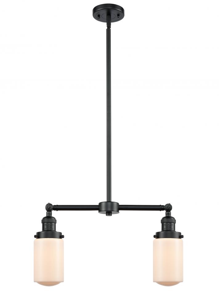 Dover - 2 Light - 21 inch - Oil Rubbed Bronze - Stem Hung - Adjustable Island Light