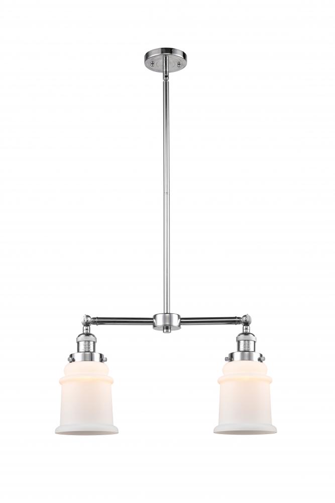 Canton - 2 Light - 21 inch - Polished Chrome - Stem Hung - Adjustable Island Light