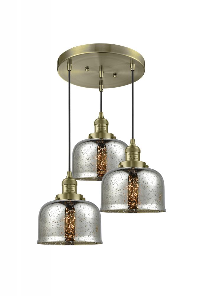 Large Bell 3 Light Multi-Pendant