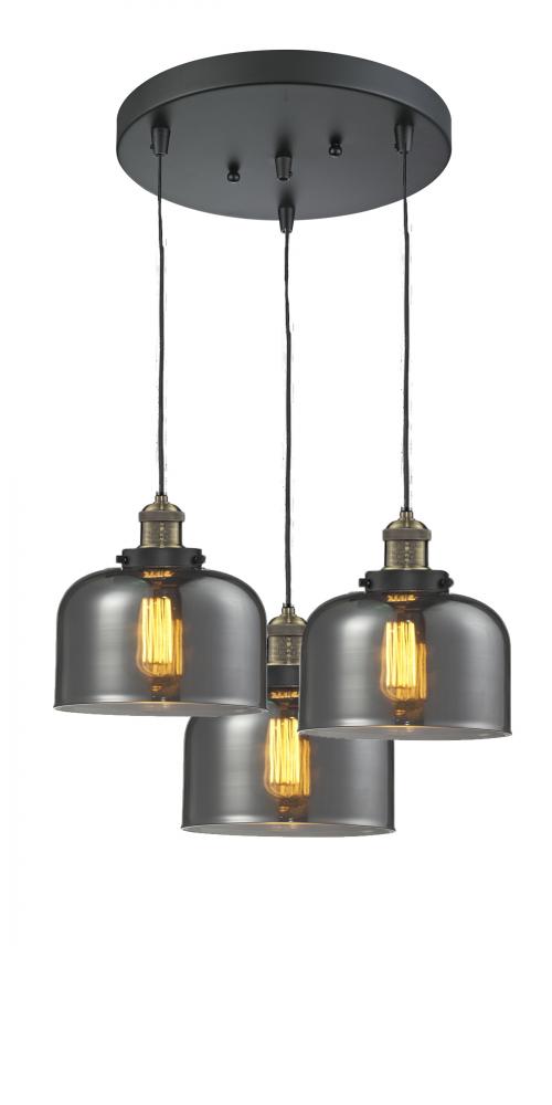Large Bell 3 Light Multi-Pendant
