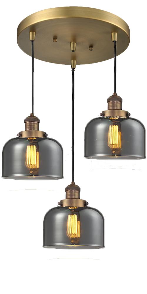 Large Bell 3 Light Multi-Pendant