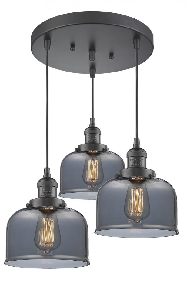 Large Bell 3 Light Multi-Pendant