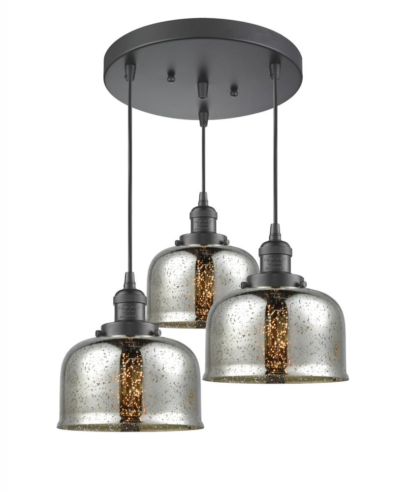 Large Bell 3 Light Multi-Pendant