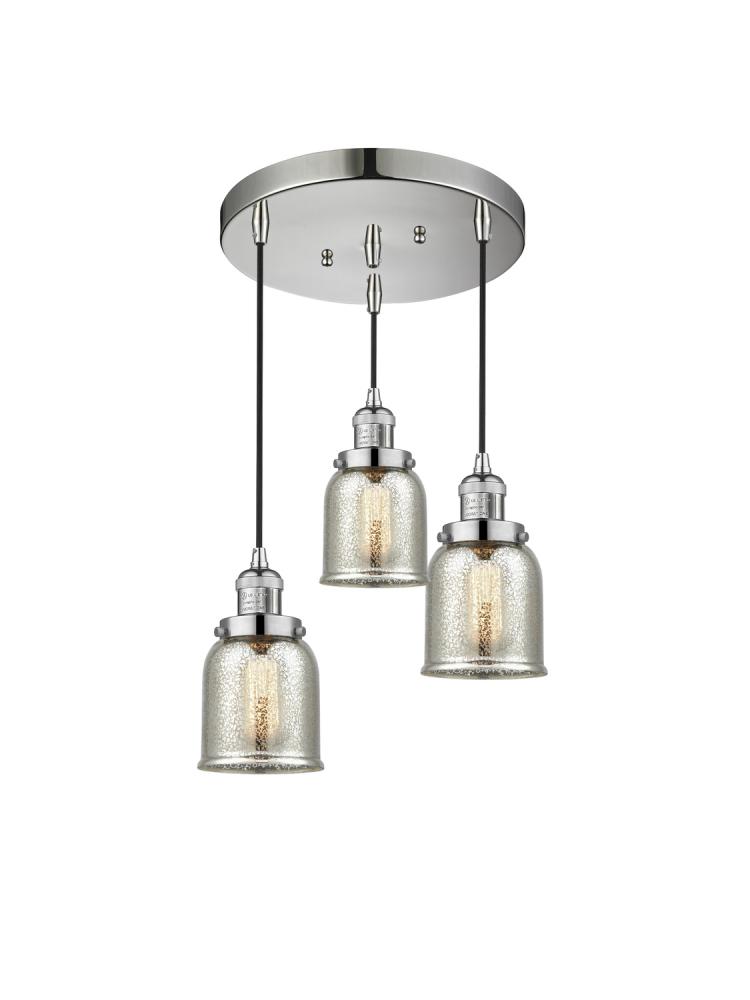 Small Bell 3 Light Multi-Pendant