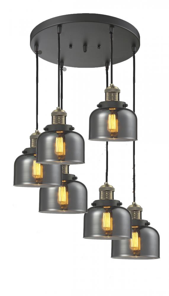 Large Bell 6 Light Multi-Pendant