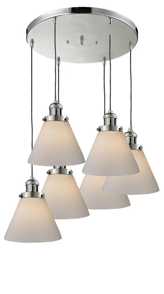 Large Cone 6 Light Multi-Pendant