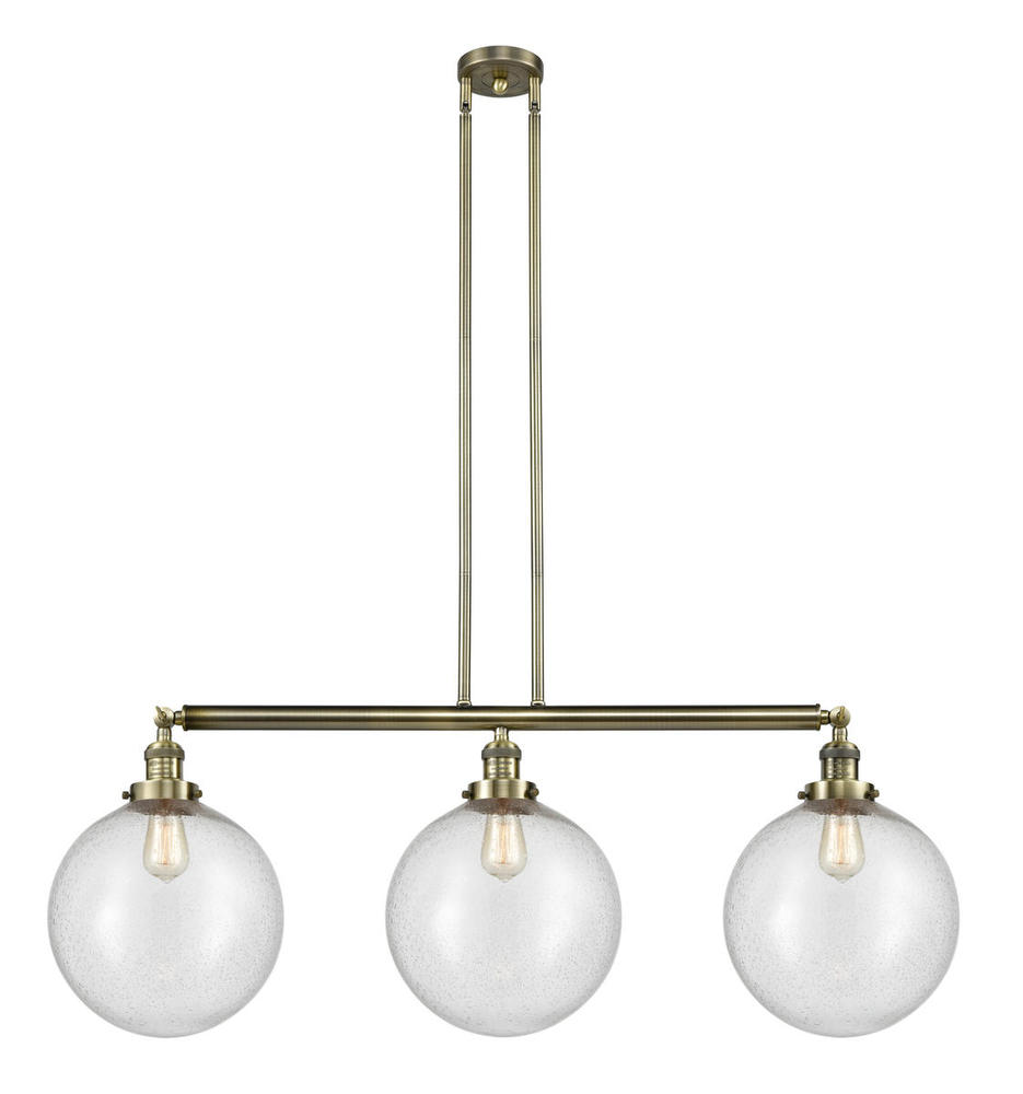 Beacon - 3 Light - 44 inch - Antique Brass - Stem Hung - Adjustable Island Light