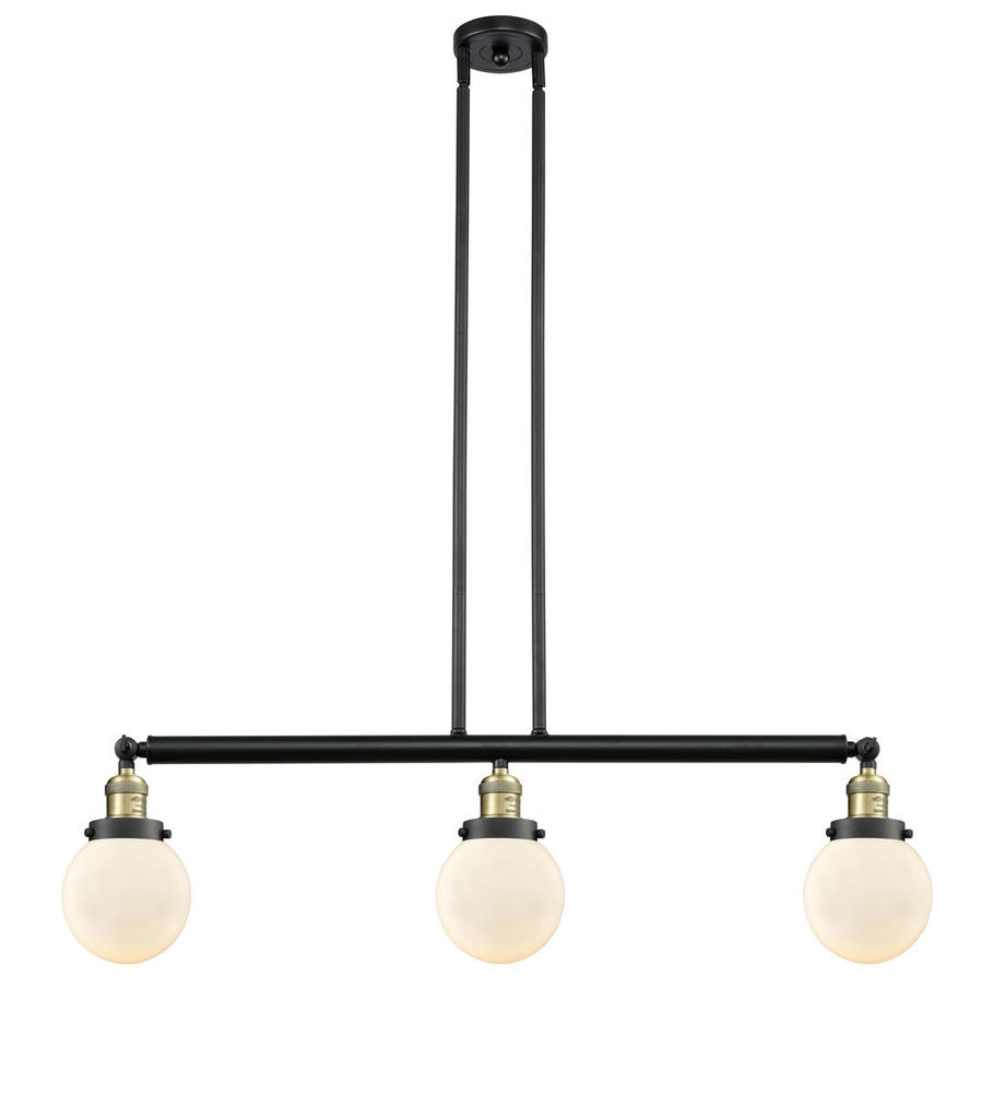 Beacon - 3 Light - 39 inch - Black Antique Brass - Stem Hung - Adjustable Island Light