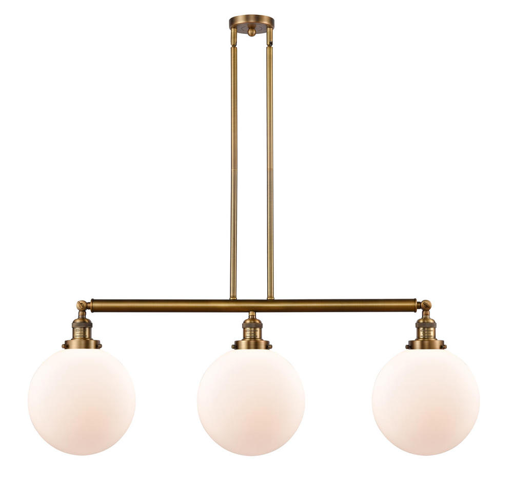 Beacon - 3 Light - 42 inch - Brushed Brass - Stem Hung - Adjustable Island Light