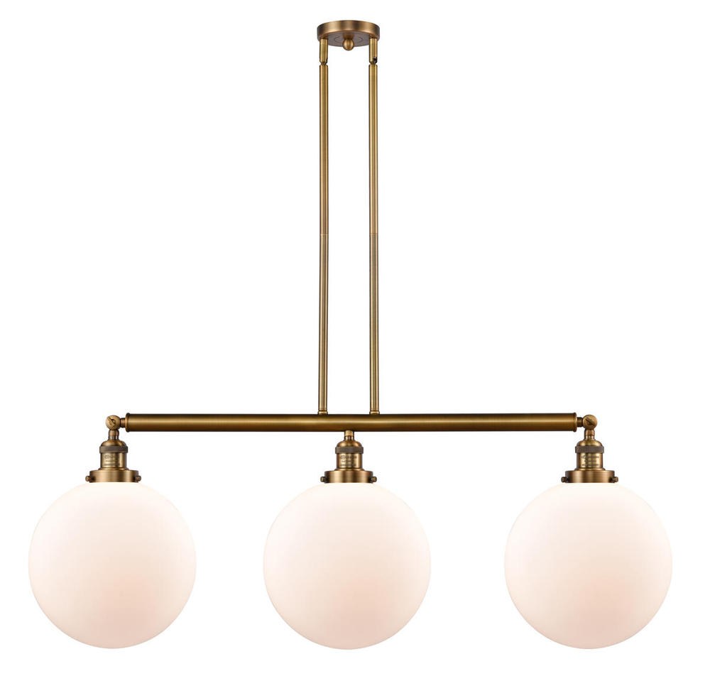 Beacon - 3 Light - 44 inch - Brushed Brass - Stem Hung - Adjustable Island Light