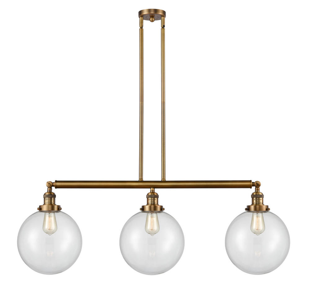 Beacon - 3 Light - 42 inch - Brushed Brass - Stem Hung - Adjustable Island Light