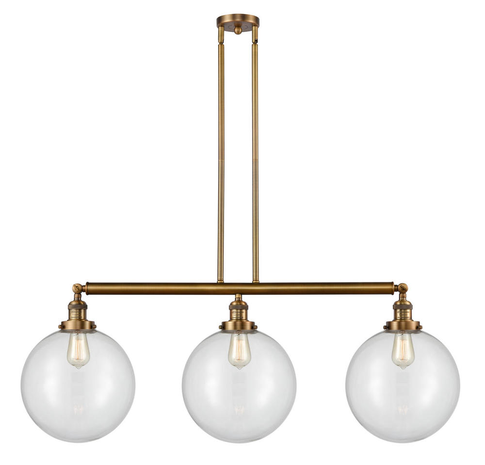 Beacon - 3 Light - 44 inch - Brushed Brass - Stem Hung - Adjustable Island Light